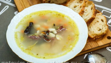 Photo of Суп с копченым гусем и белой фасолью. Рецепт с фото