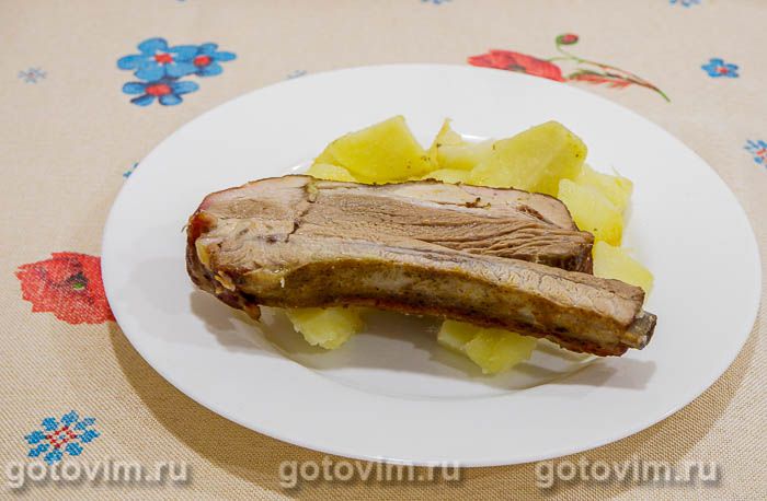 Photo of Свиные ребрышки с чесноком, кориандром и паприкой в духовке. Рецепт с фото