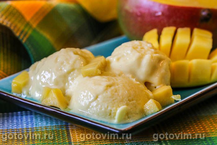 Photo of Мороженое из манго со сгущенным молоком и лаймом. Рецепт с фото
