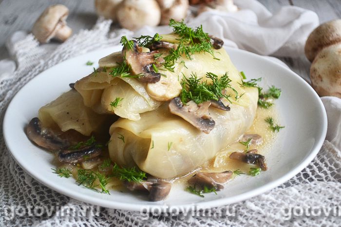 Photo of Голубцы с картофелем и грибами. Рецепт с фото